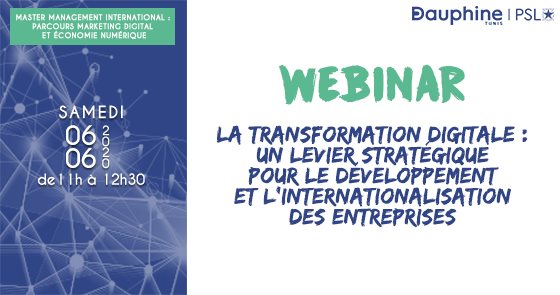 Webinar : La transformation digitale des entreprises