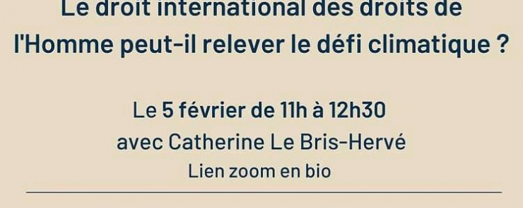 Le droit international des droits de l&rsquo;Homme peut-il relever le défi climatique ?
