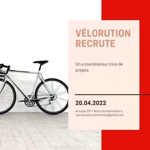 Un.e coordinateur.trice de projets-Vélorution Tunisie